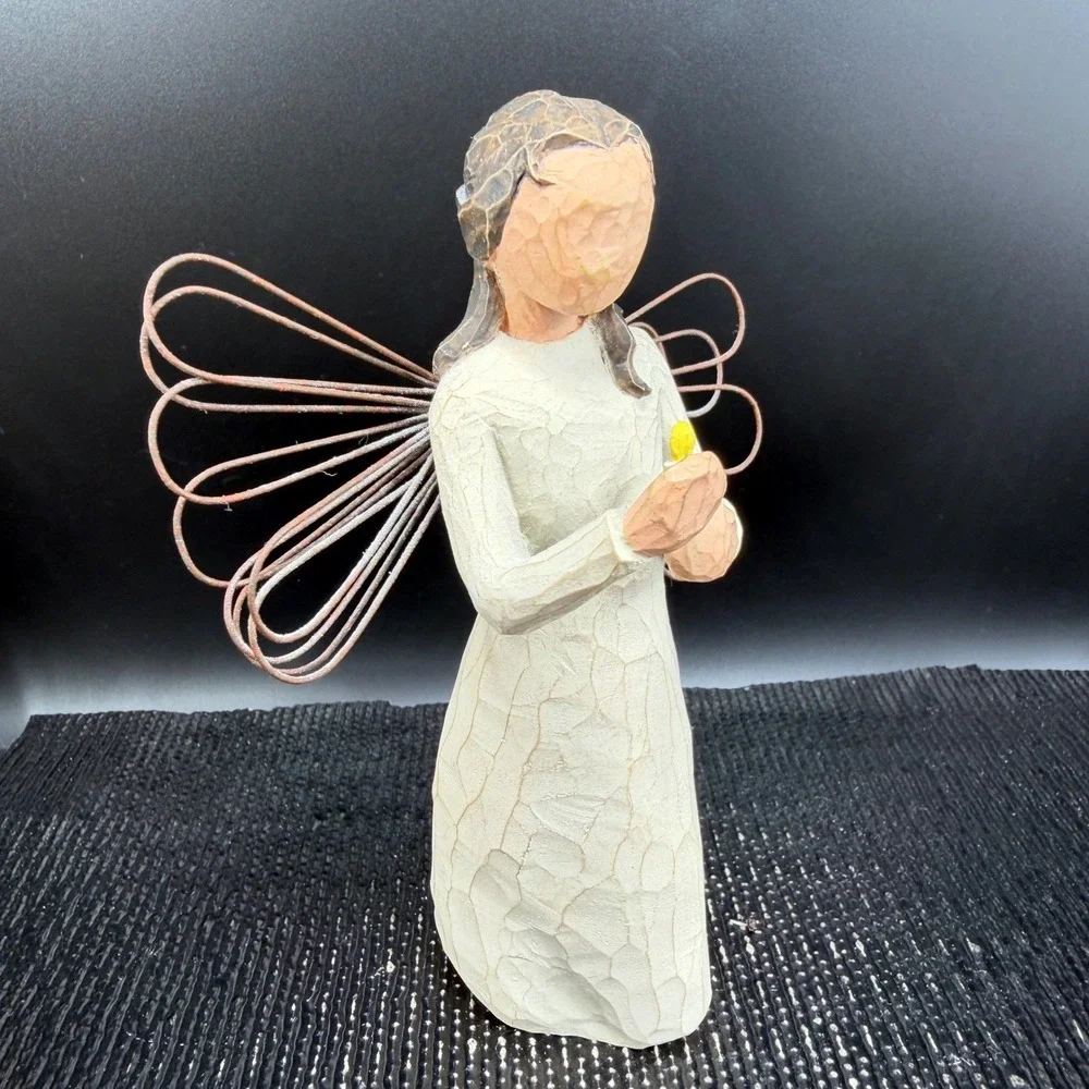 Willow Tree Angel of Warmth Figurine Susan Lordi Demdaco 2001 Candle‎ 5.5 inch